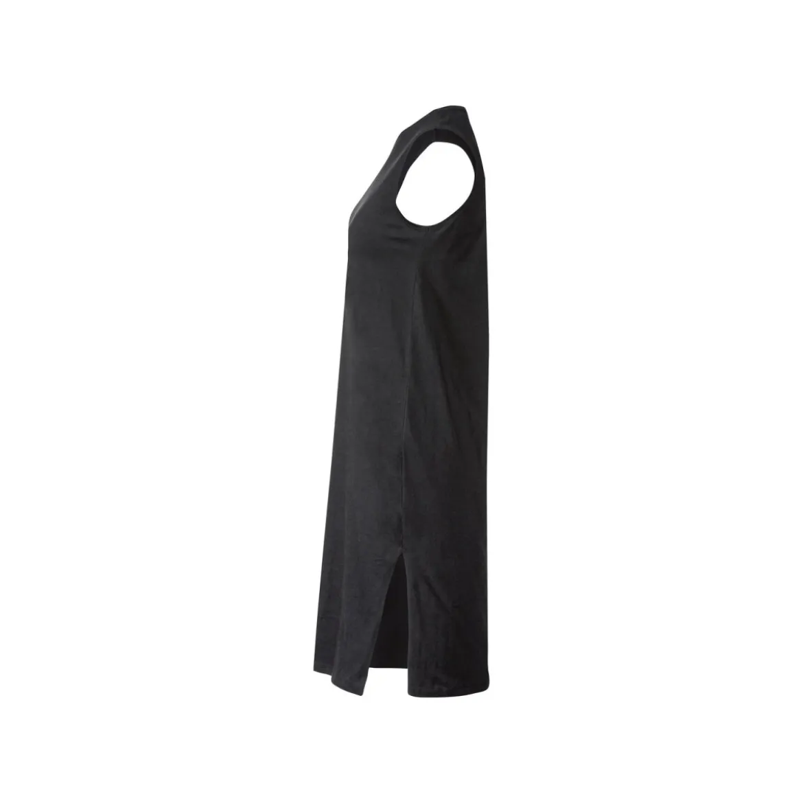 esmara® Damen Kleid mit langen Seitenschlitzen (schwarz, XS (32/34)) - B-Ware sehr gut