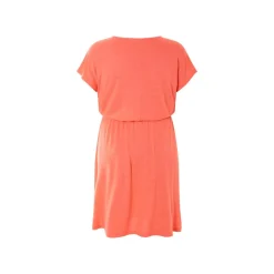 ESMARA® Damen Kleid mit Leinen (Koralle, XL(48/50)) - B-Ware sehr gut