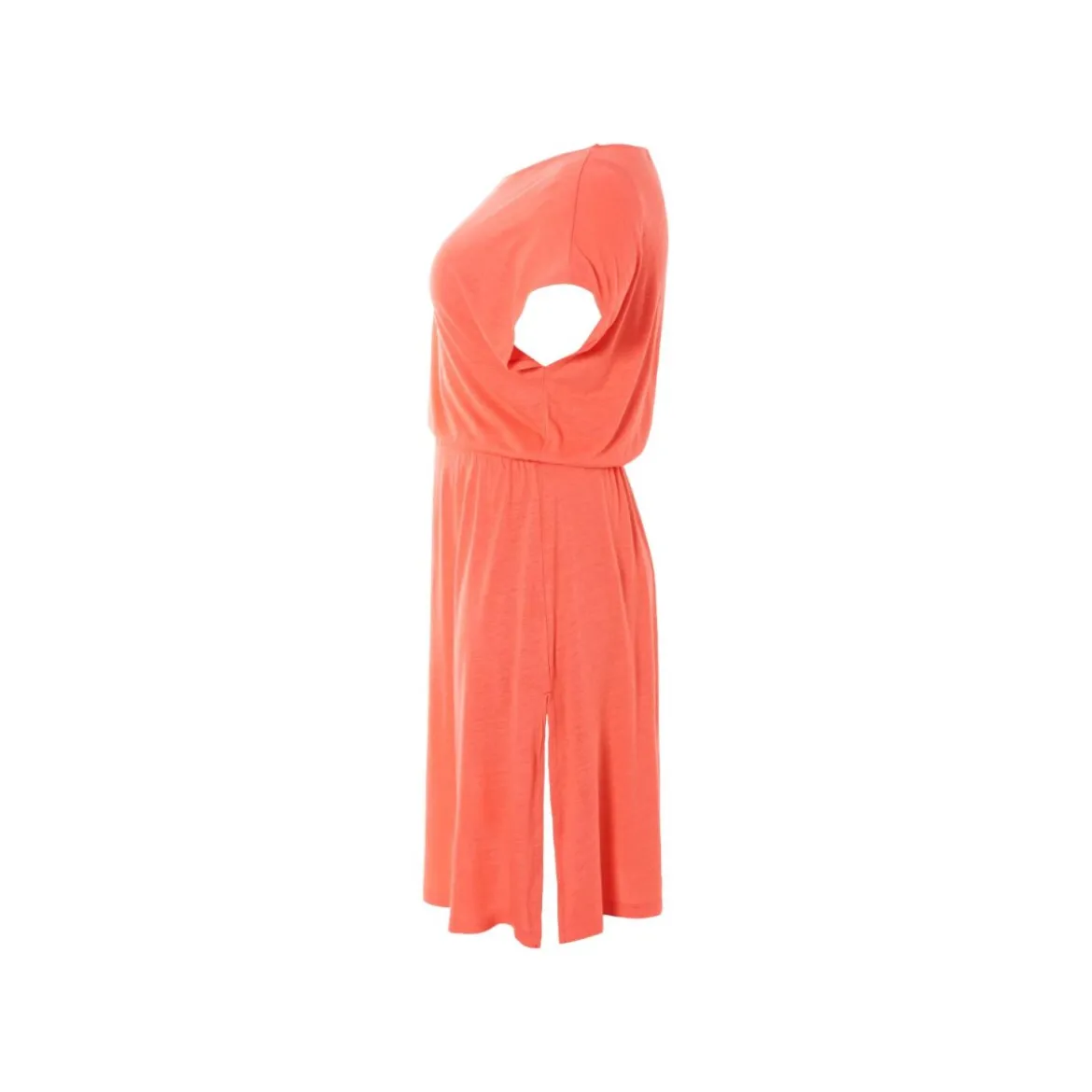 ESMARA® Damen Kleid mit Leinen (Koralle, XL(48/50)) - B-Ware sehr gut