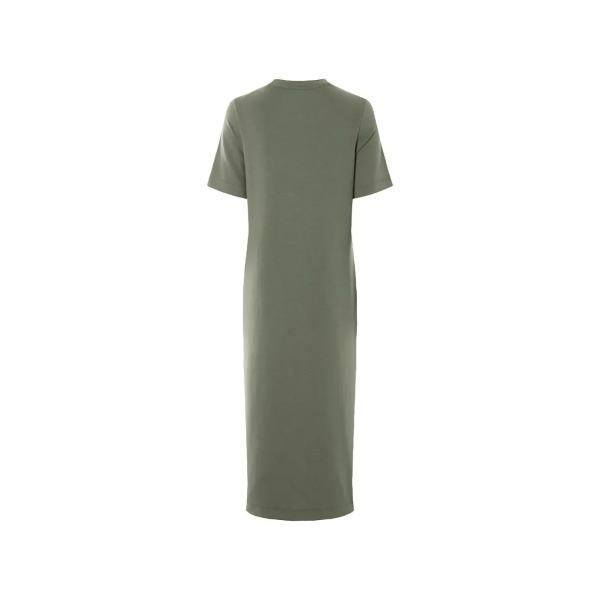 esmara® Damen Kleid, mit Seitenschlitzen (olive, L (44/46)) - B-Ware neuwertig