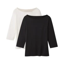 esmara® Damen Langarmshirt 3/4 Arm, 2 Stück - B-Ware
