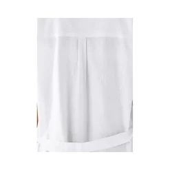 esmara® Damen Leinen-Maxikleid mit Kentkragen und Tunikaausschnitt (weiß, 34) - B-Ware neuwertig