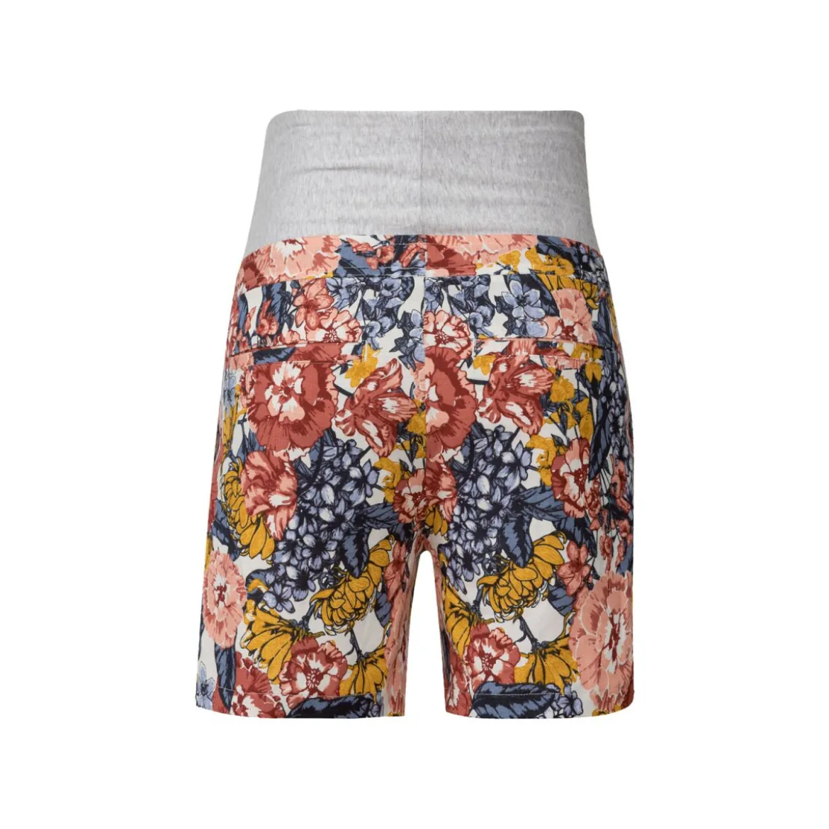 esmara® Damen Leinen-Umstandsshorts mit Bauchband (geblümt, 36) - B-Ware neuwertig