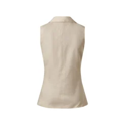 esmara® Damen Leinen-Weste, leicht tailliert - B-Ware