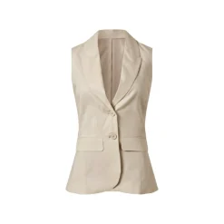 esmara® Damen Leinen-Weste, leicht tailliert - B-Ware