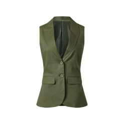 esmara® Damen Leinen-Weste, leicht tailliert - B-Ware