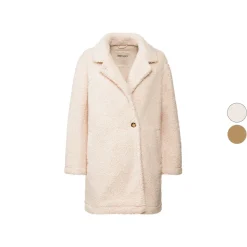 esmara Damen Mantel aus Lammfellimitat, leger geschnitten - B-Ware