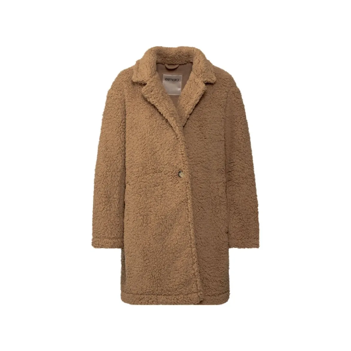 esmara Damen Mantel aus Lammfellimitat, leger geschnitten - B-Ware