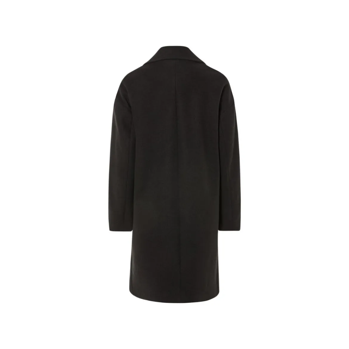 esmara® Damen Mantel in Wolloptik, mit Reverskragen (schwarz, 34) - B-Ware neuwertig