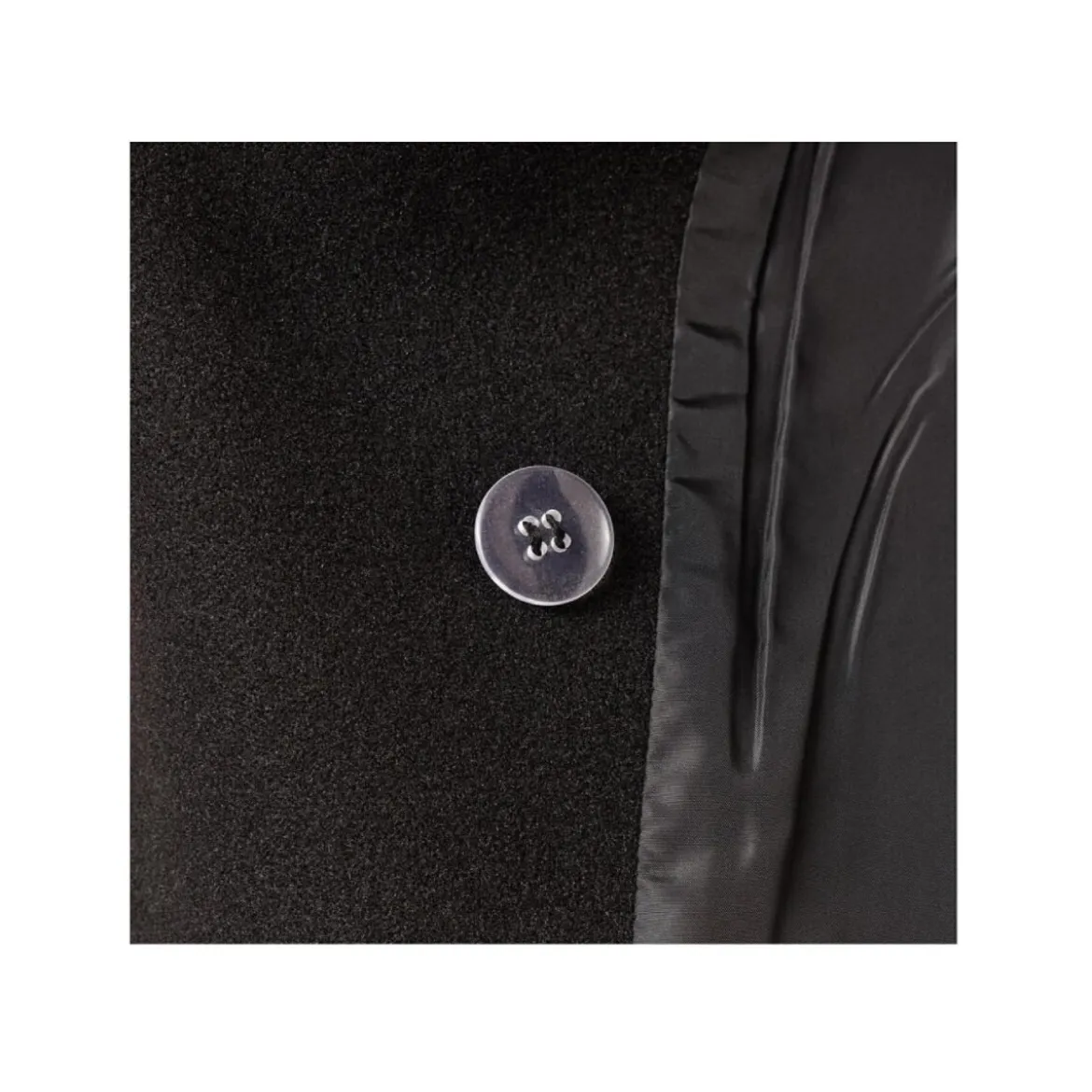 esmara® Damen Mantel in Wolloptik, mit Reverskragen (schwarz, 34) - B-Ware neuwertig