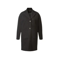 esmara® Damen-Mantel, in Wolloptik, 40, schwarz - B-Ware neuwertig