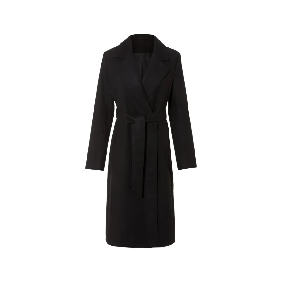 esmara® Damen-Mantel, mit Reverskragen, 42, schwarz - B-Ware neuwertig
