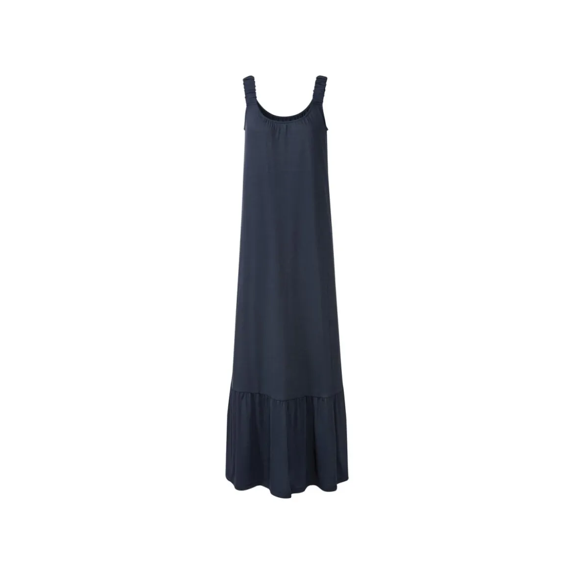 esmara® Damen Maxikeid mit Rundhalsausschnitt (navy, XS(32/34)) - B-Ware neuwertig