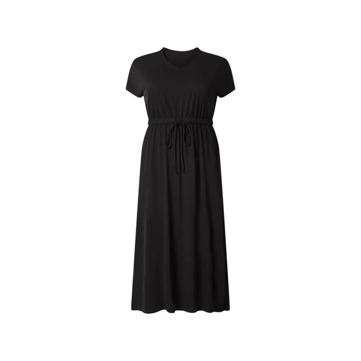 esmara® Damen-Maxi-Kleid, XL, schwarz - B-Ware neuwertig
