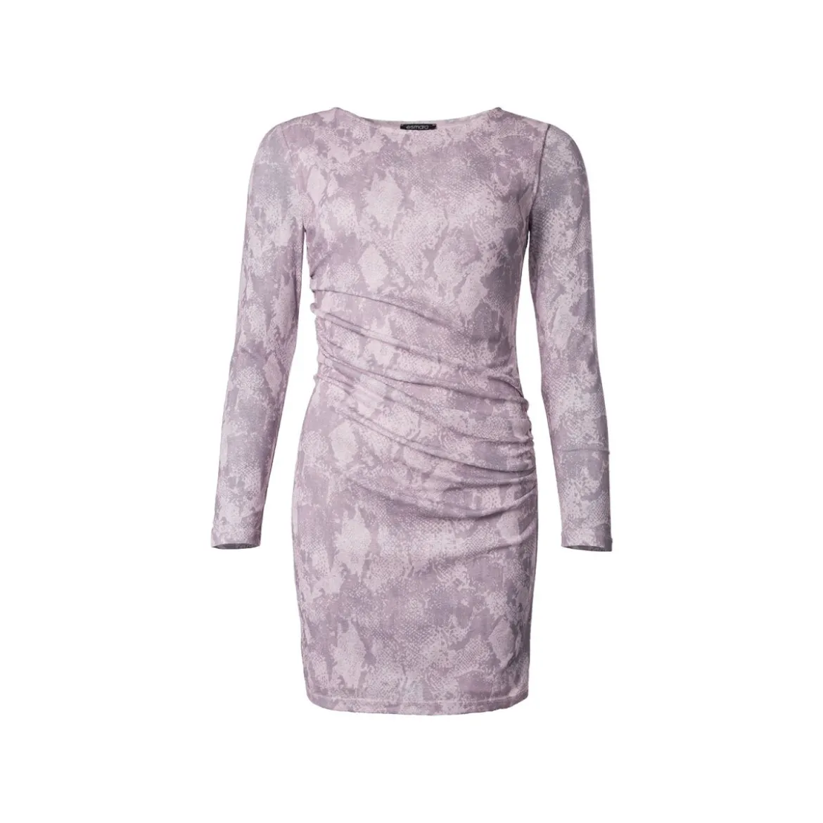 esmara® Damen Mesh-Kleid mit modischem Snake-Print, rosa (M (40/42)) - B-Ware neuwertig