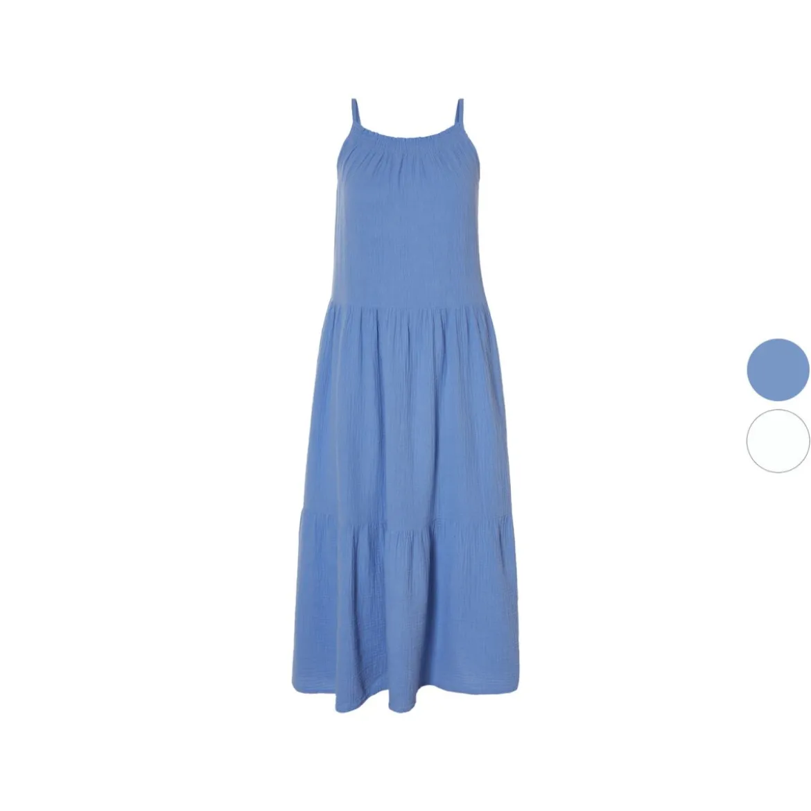 esmara® Damen Midi-Kleid mit Volants - B-Ware