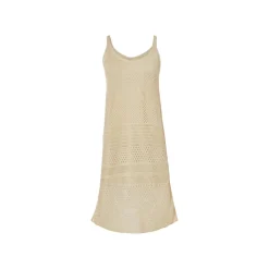 esmara® Damen-Midi-Kleid, S, creme - B-Ware neuwertig