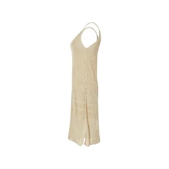 esmara® Damen-Midi-Kleid, S, creme - B-Ware neuwertig