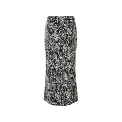 esmara® Damen Midi-Rock, mit elastischem Gummizugbund - B-Ware