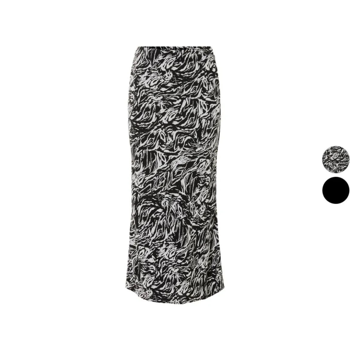 esmara® Damen Midi-Rock, mit elastischem Gummizugbund - B-Ware