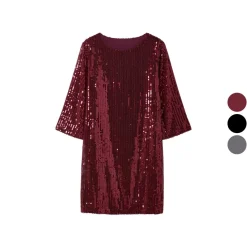 esmara® Damen Pailletten-Kleid - B-Ware