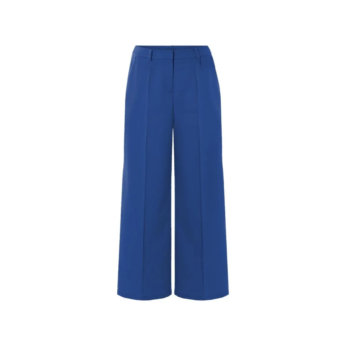 esmara® Damen Palazzohose, mit hoher Taille (Blau, 36) - B-Ware neuwertig