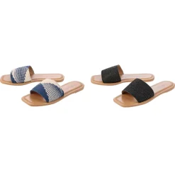 esmara® Damen Pantoletten, mit leichter TPR-Laufsohle - B-Ware