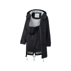 esmara® Damen Parka mit hohem Bio-Baumwollanteil (schwarz, 36) - B-Ware neuwertig