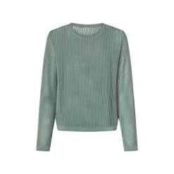 esmara® Damen Pullover, mit Leinen (Blau, L(44/46)) - B-Ware neuwertig