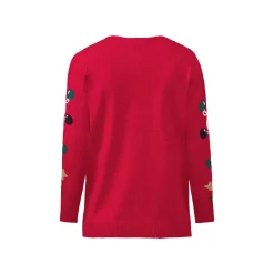 esmara® Damen Pullover mit weihnachtlichen Motiven (rot, XL(48/50)) - B-Ware sonstiges