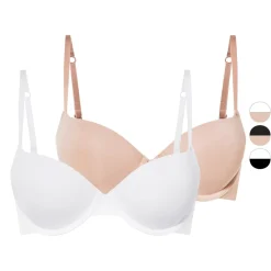 esmara® Damen Push-UP-BHs, 2 Stück, mit verstellbaren Trägern - B-Ware