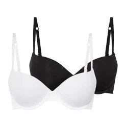 esmara® Damen Push-UP-BHs, 2 Stück, mit verstellbaren Trägern - B-Ware