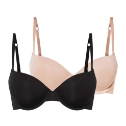 esmara® Damen Push-UP-BHs, 2 Stück, mit verstellbaren Trägern - B-Ware