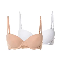 esmara® Damen Push-Up BHs, 2 Stück, mit verstellbaren Trägern - B-Ware