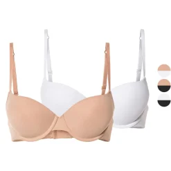 esmara® Damen Push-Up BHs, 2 Stück, mit verstellbaren Trägern - B-Ware