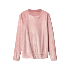 esmara® Damen-Pyjama, aus Velours, M, rosa - B-Ware neuwertig