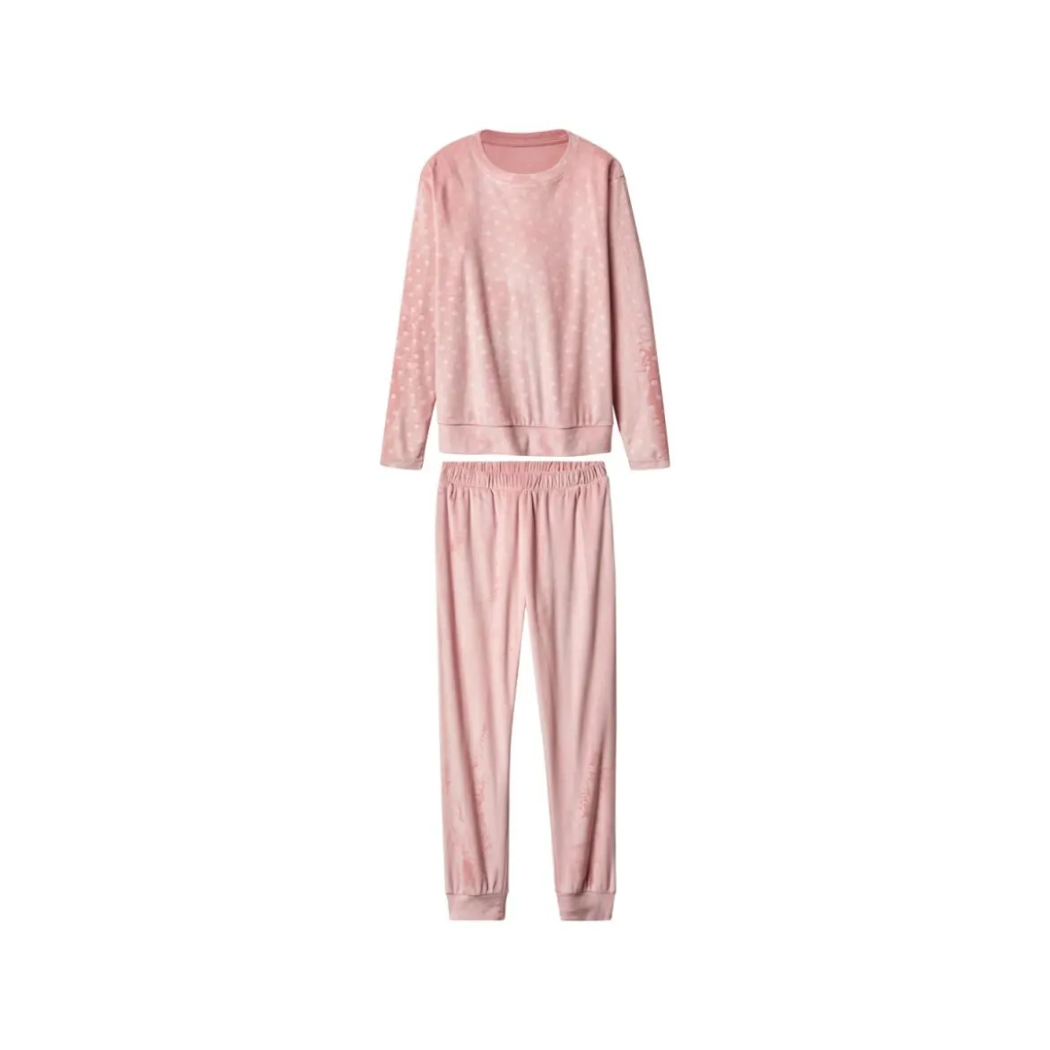 esmara® Damen-Pyjama, aus Velours, XS, rosa - B-Ware neuwertig