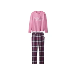 esmara® Damen Pyjama mit Hose aus Flanell - B-Ware
