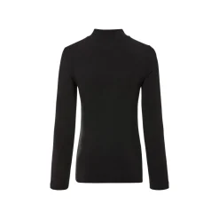 esmara® Damen Rollkragen-Langarmshirts, 2 Stück, gerippt (schwarz/grau, XS(32/34)) - B-Ware neuwertig