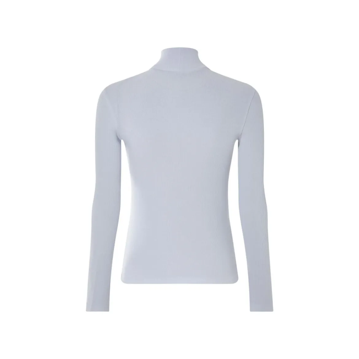 esmara® Damen Rollkragenshirt, in modischer Ripp-Qualität (Blau, L(44/46)) - B-Ware neuwertig