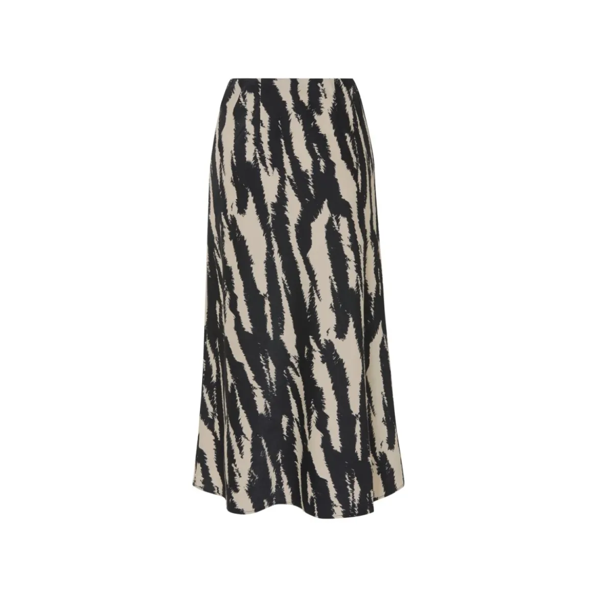 esmara® Damen-Satin-Rock, mit hoher Leibhöhe, 34, gemustert - B-Ware neuwertig