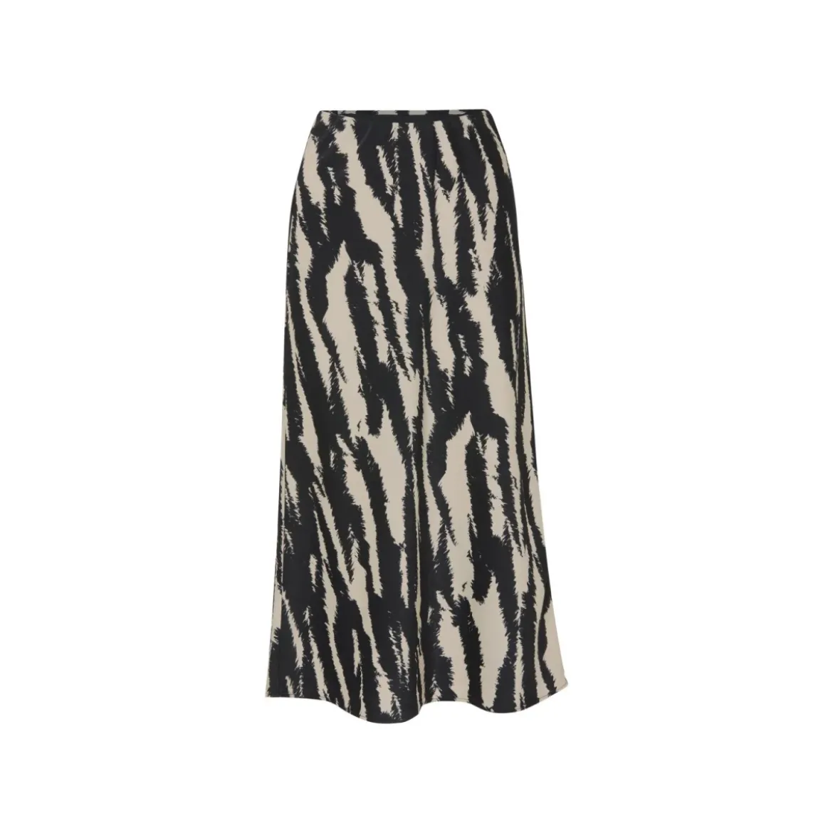 esmara® Damen-Satin-Rock, mit hoher Leibhöhe, 34, gemustert - B-Ware neuwertig