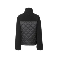 esmara® Damen Sherpa-Jacke mit Stehkragen (schwarz, XS(32/34)) - B-Ware neuwertig