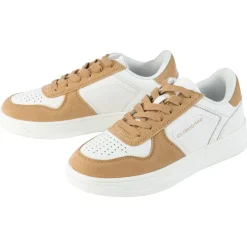 esmara® Damen-Sneaker, 39, weiß/braun - B-Ware sehr gut