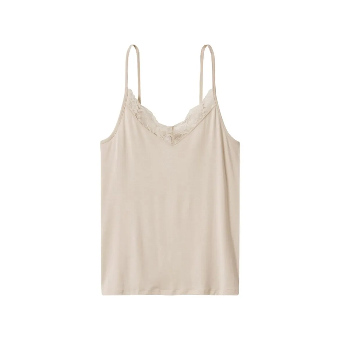 esmara® Damen Spaghettitops, 2 Stück (orange/beige, XS(32/34)) - B-Ware neuwertig