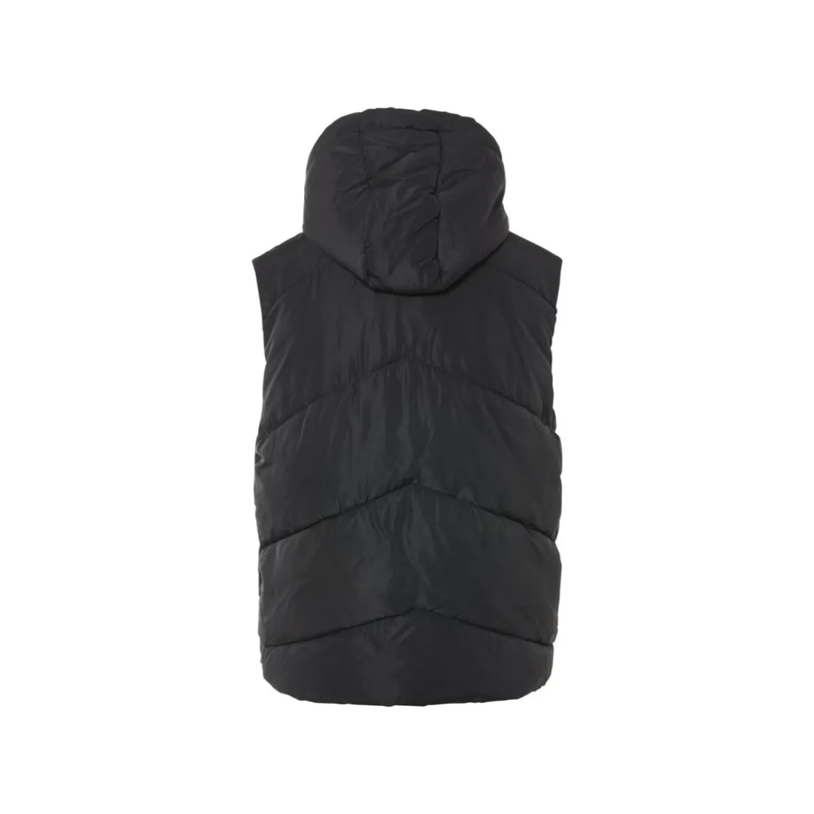 esmara® Damen Steppweste, Kapuze mit Kordelzug (Schwarz, S (36/38)) - B-Ware neuwertig