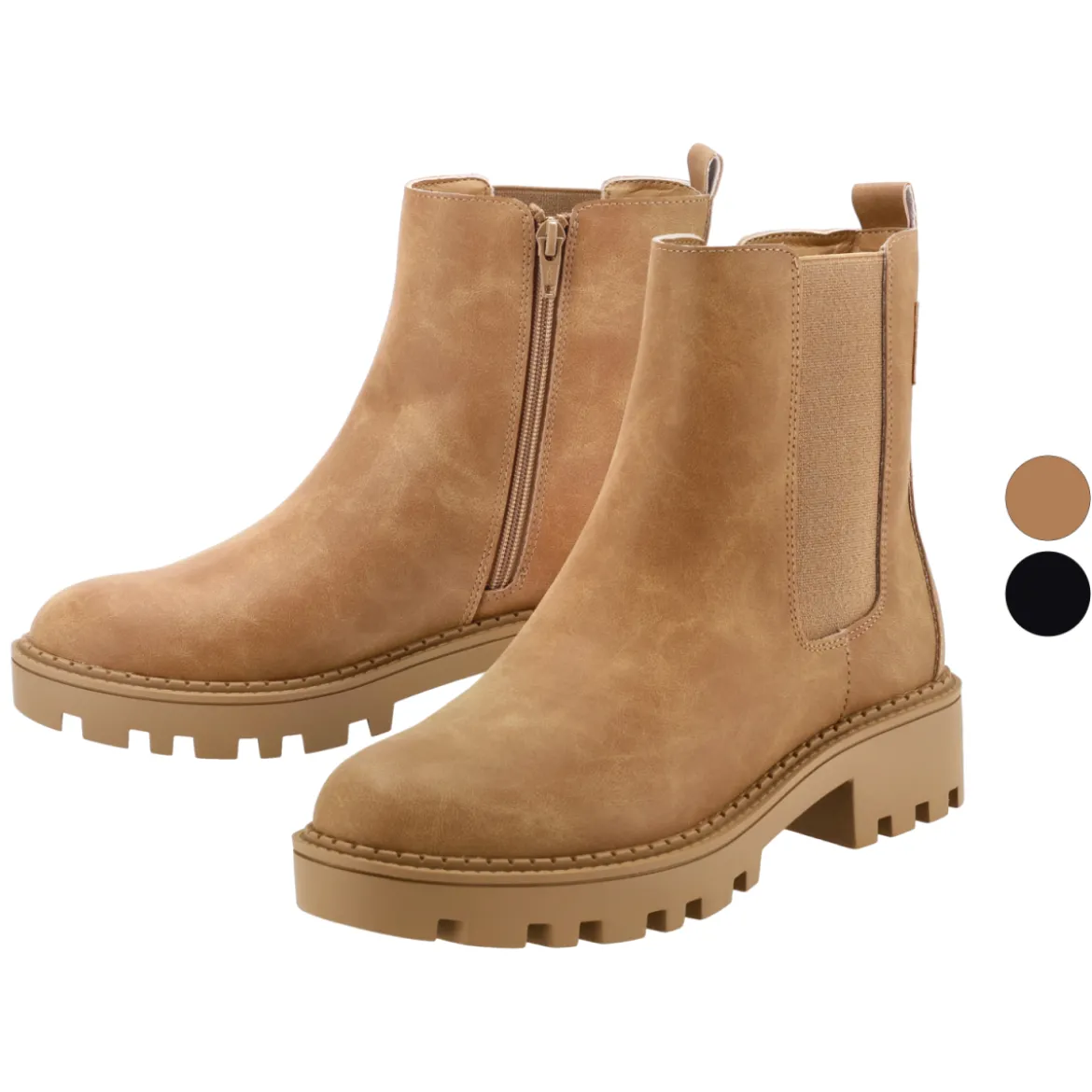 esmara® Damen Stiefeletten, mit seitlichem Elastikeinsatz - B-Ware