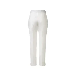 esmara® Damen Stoffhose mit Teilgummizug, Knöchellänge (weiß, 36) - B-Ware sehr gut