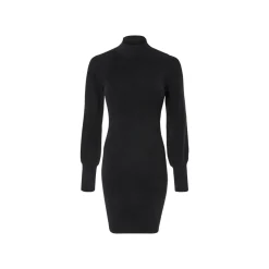 esmara® Damen Strickkleid, mit langen Puffärmeln (Schwarz, M(40/42)) - B-Ware sehr gut