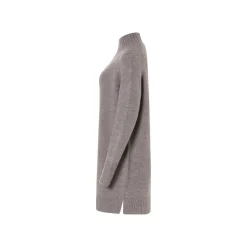 esmara® Damen Strickkleid mit Seitenschlitzen (grau, XS(32/34)) - B-Ware neuwertig